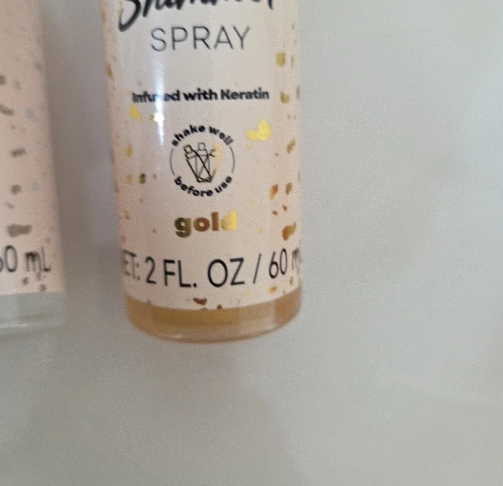 (New Lot Of 2) B.Pure Hair Shimmer Spray - Silver and Gold